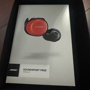 Bose Red and Black Earbud Headphones Wireless